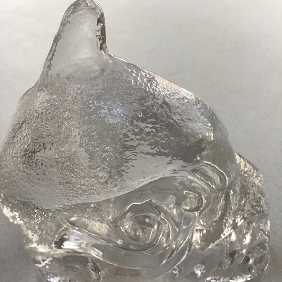 Clear Glass Dolphin Ocean Waves Tea Light Candle Figurine Statue - Picture 9 of 15